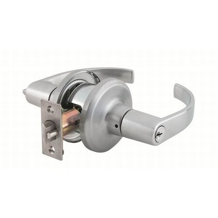 Dormakaba Hardware Summit Entry Lock C Keyway KD with Adjustable Backset and Square Strike Satin Chrome Finish QTL250M626